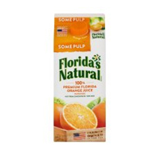 Natural Orange Juice Some Pulp